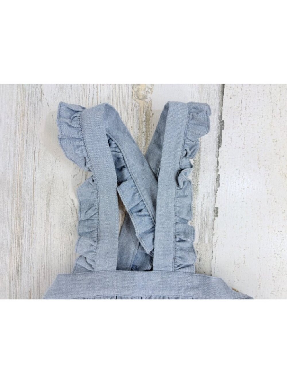 La Coqueta Sz 3T Dusty Blue Agata Girl Pinafore Skirt NWT - Picture 5 of 13